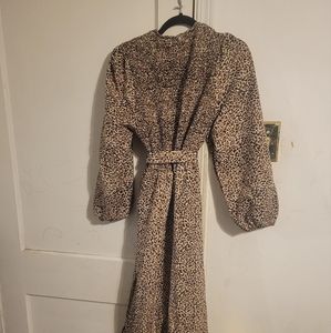 Maxi leopard print dress